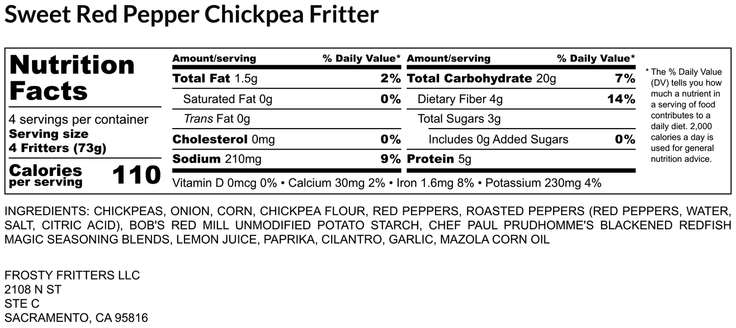 Sweet Red Pepper Fritter